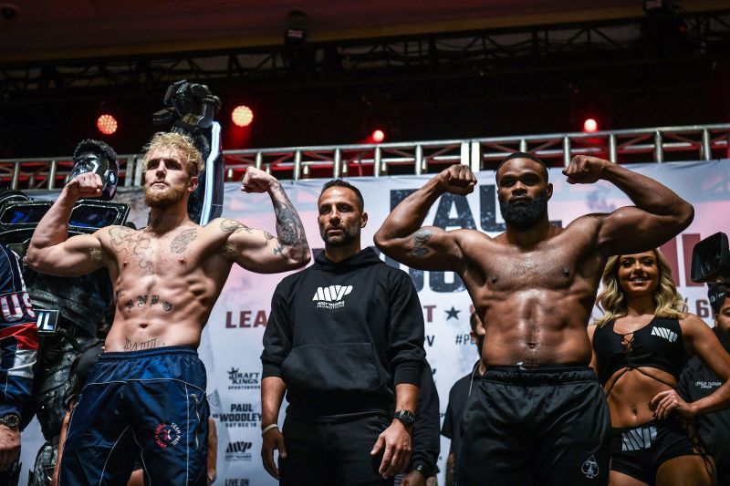 Jake Paul defeats Tyron Woodley with a knockout in the 6th round CNN