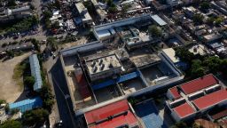 An aerial view of Haiti's National Penitentiary, in downtown Port-au-Prince.