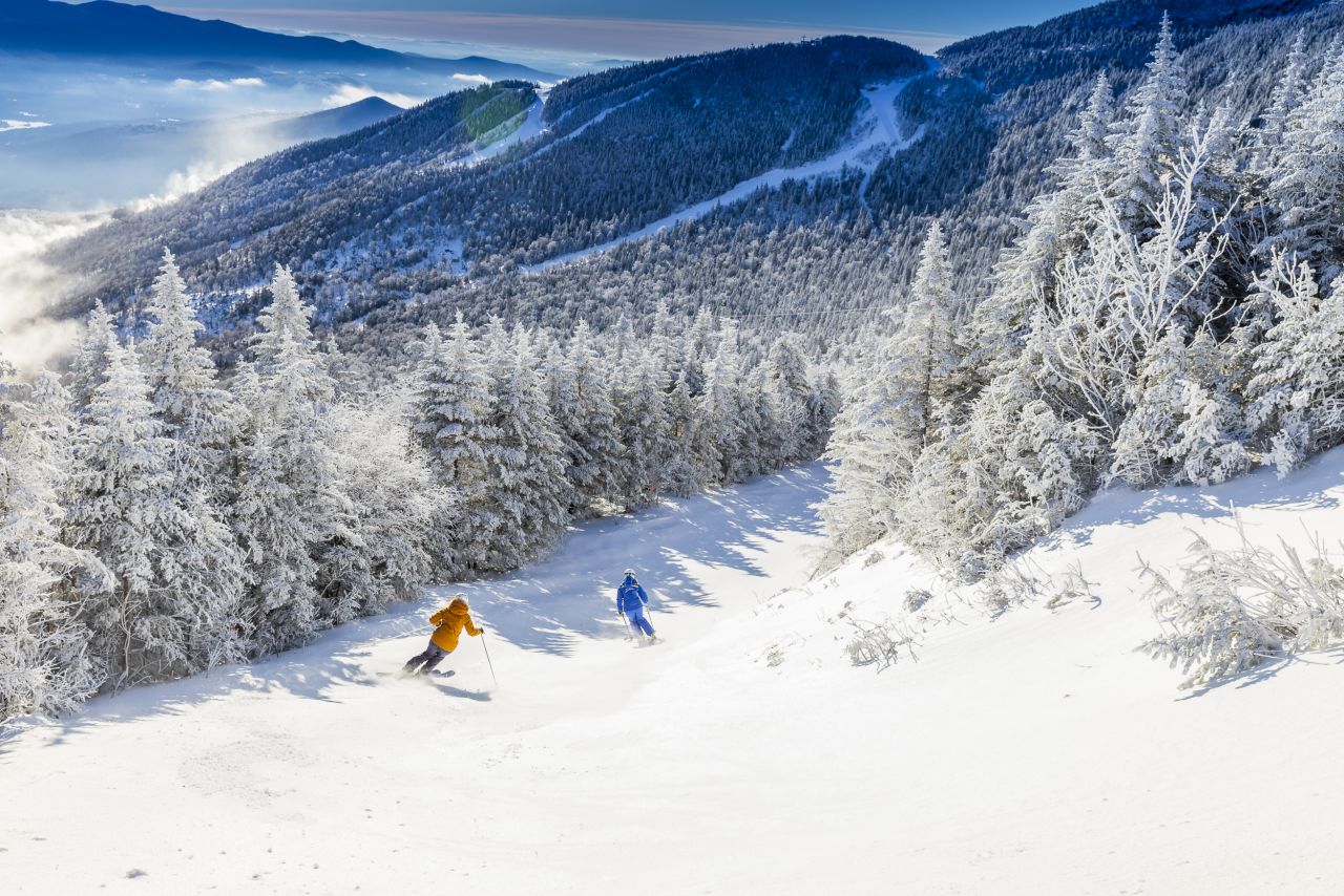 <strong>Stowe, Vermont: </strong>The skiing, up the road at Stowe Mountain Resort, offers options for all levels on the garlands of trails that descend through forests from Mount Mansfield, the highest peak in Vermont.   