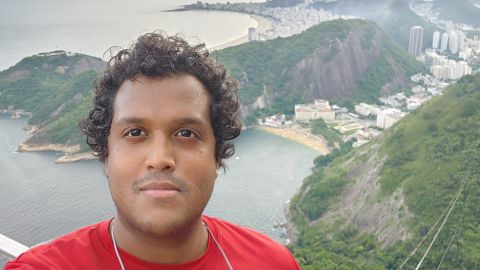 Fernando Espinzoa on another one of his trips -- to Brazil in February 2021.