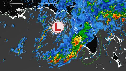 A low pressure system in the Gulf of Mexico is forecast to bring heavy rain and severe storms to Florida on Tuesday.