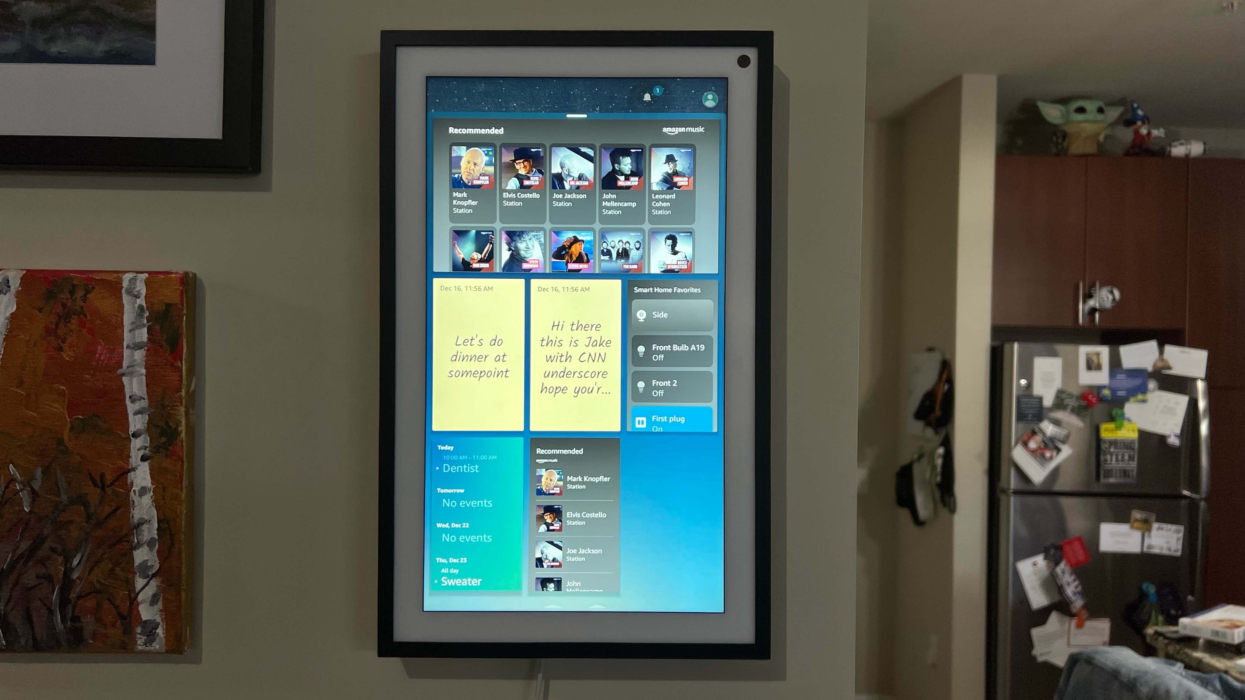 s new Echo Show 15 can be mounted on a wall
