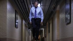 U.S. Sen. Joe Manchin (D-WV) walks through a hallway in the basement of the U.S. Capitol December 15, 2021 in Washington, DC. 