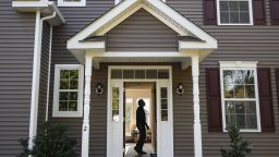 A person tours his new home in Washingtonville, N.Y. on Tuesday, July 21, 2020.