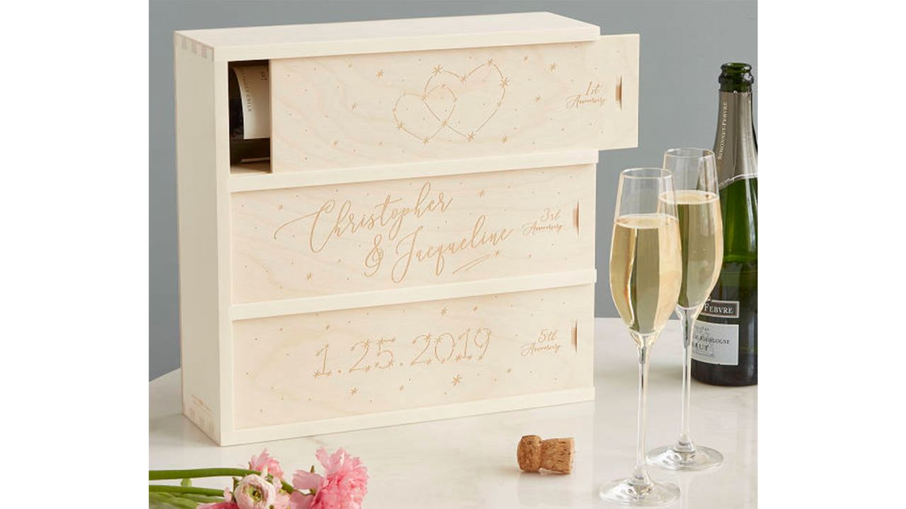 engage Personalized Written in the Stars Wine Box