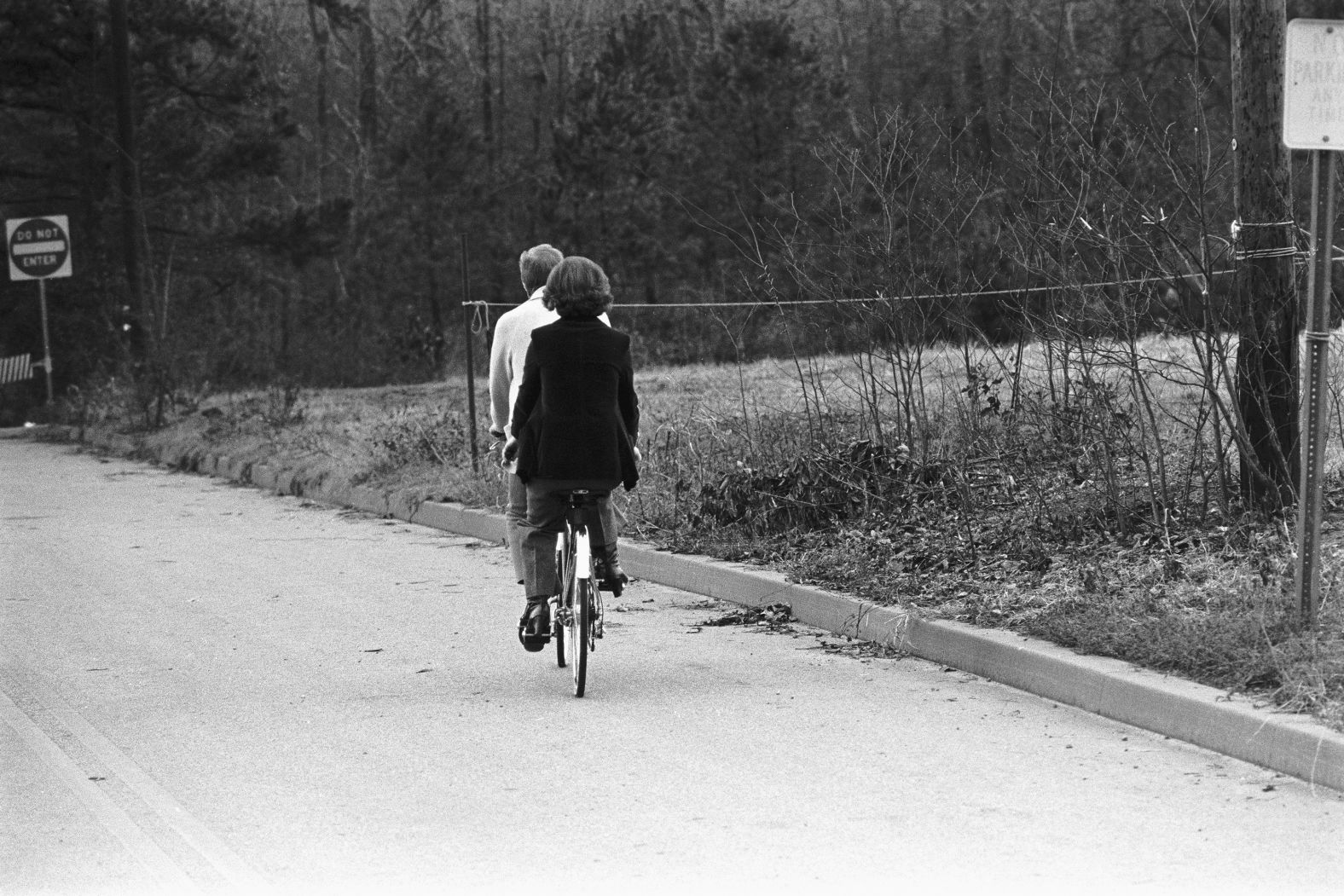 The Carter ride a bicycle built for two in Plains, Georgia, in December 1980. Jimmy lost to Ronald Reagan in the 1980 presidential election.