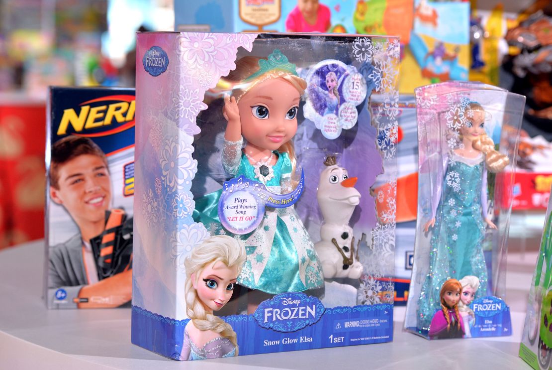 "Frozen" fever hit consumers hard in 2014, and among the best-selling toys inspired by the film were "Snow Glow Elsa" and an Elsa Sparkle Doll.
