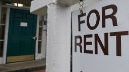 In this January 021, file photo, a "For Rent" sign is posted in Sacramento, California.