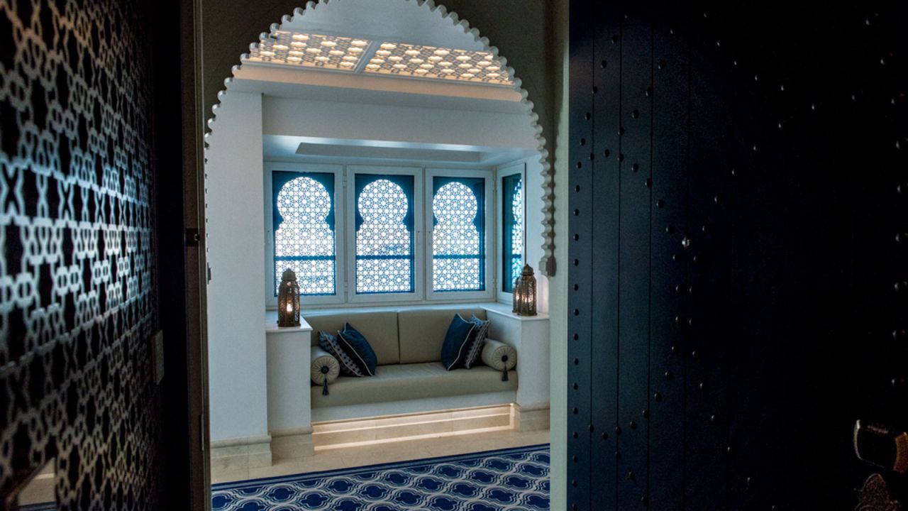 <strong>Traditional style:</strong> Hotel and villa interiors feature traditional Arabesque designs.  