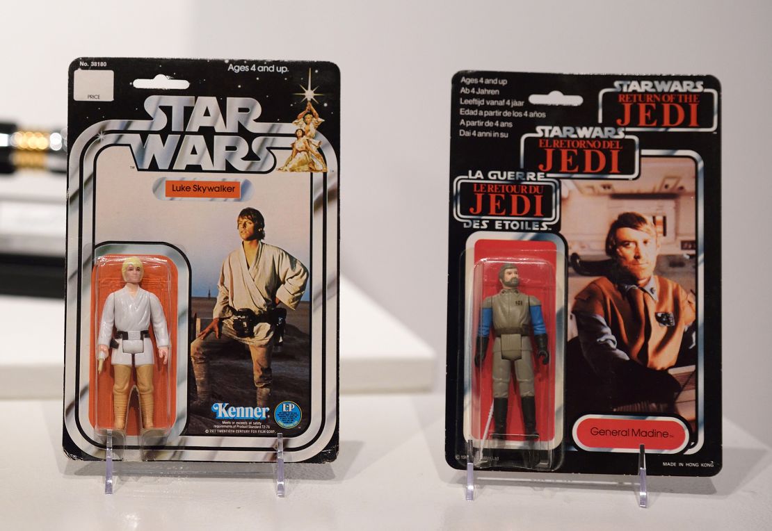 Kenner sold around 300 million action figures between 1978 and 1985, two years after "Star Wars: Return of the Jedi" premiered. 