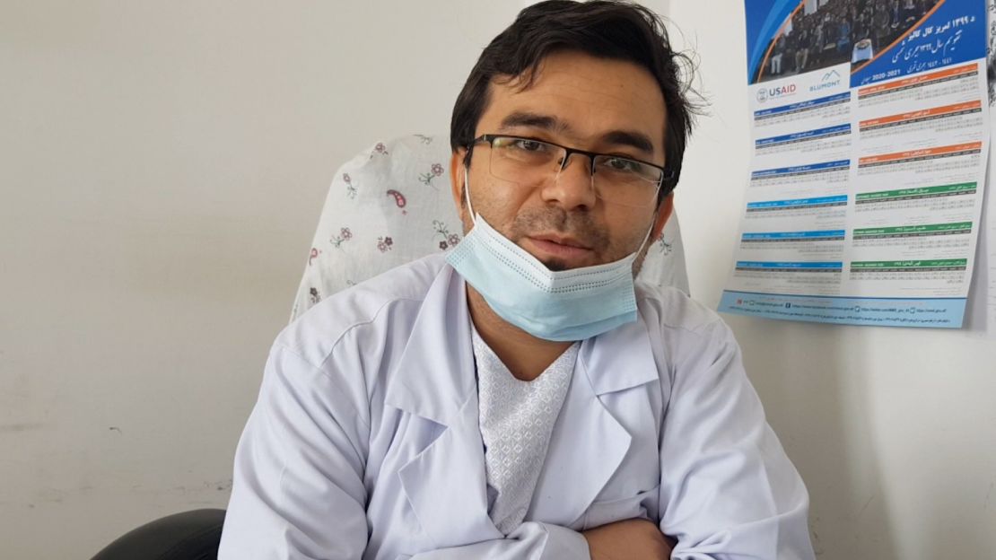 Faziluhaq Farjad, the head of malnutrition at Ghor Provincial Hospital in Chagcharan, Afghanistan.