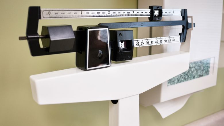 weight scale doctor's office STOCK