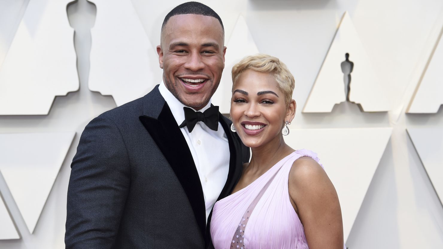 DeVon Franklin and Meagan Good, here at the Oscars in 2019, are divorcing.