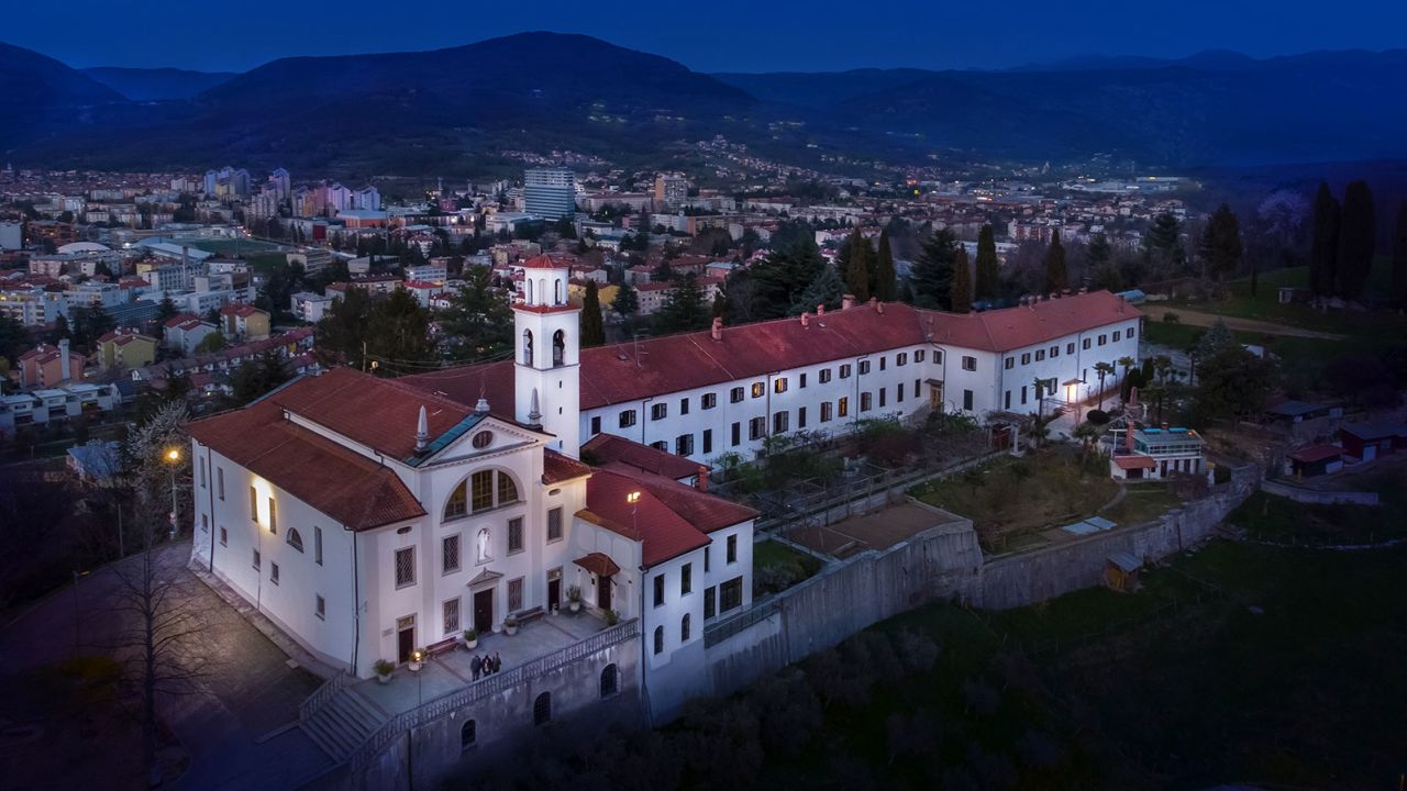 Kostanjevica Monastery can be seen on a hike around the lower Vipava Valley.