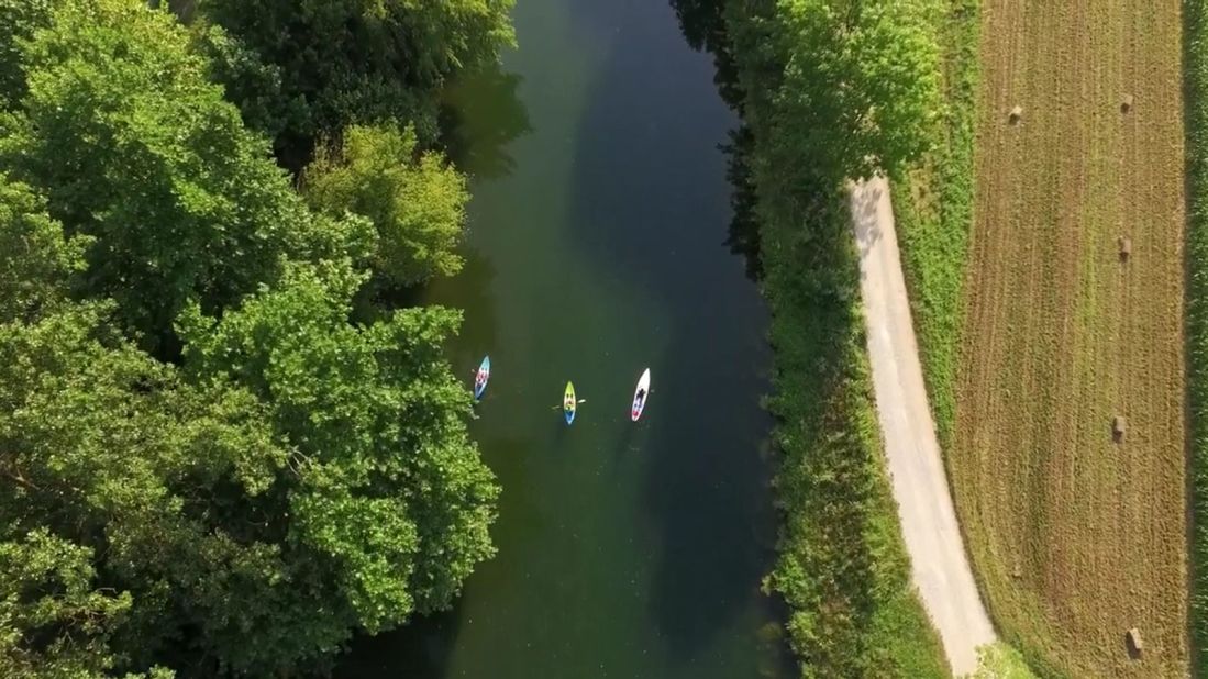 <strong>On the water: </strong>Along the Vipava River, kayakers and paddleboarders can be spotted making their way through this lush landscape. 