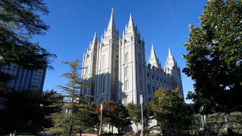 The Salt Lake Temple is pictured on October 5, 2019, in Salt Lake City. 