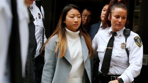Inyoung You, a former Boston College student who prosecutors say drove her boyfriend to take his own life with thousands of text messages, has pleaded guilty to involuntary manslaughter, Thursday, Dec. 23, 2021. (AP Photo/Michael Dwyer, File)