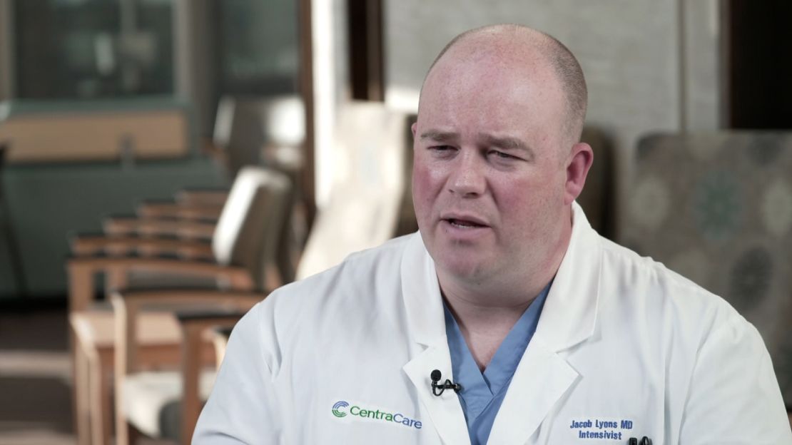 Dr. Jack Lyons, a critical care physician at CentraCare - St. Cloud Hospital in Minnesota, describes the harassment he receives from his Covid-19 patients and their families.