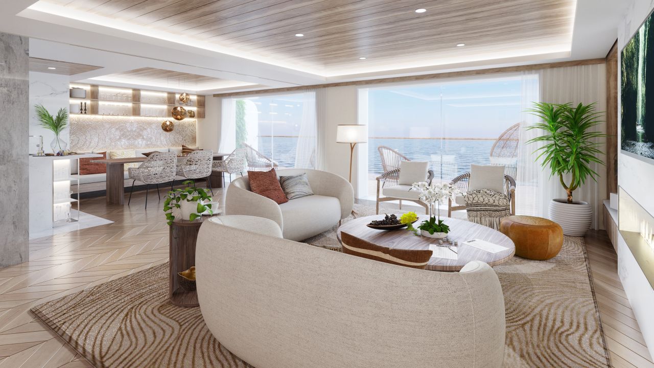 <strong>Life onboard: </strong>Fully furnished one-to-four-bedroom residences aboard the ship are currently on sale, with prices starting at $400,000 and rising to $8 million.