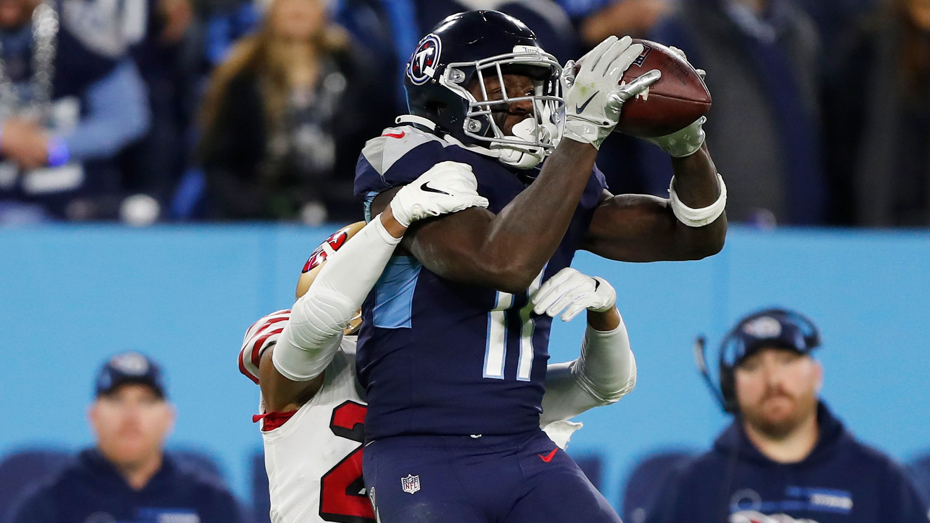 Thursday Night Football: 'We're not dead yet' -- late field goal gives A.J.  Brown-inspired Titans crucial victory over 49ers