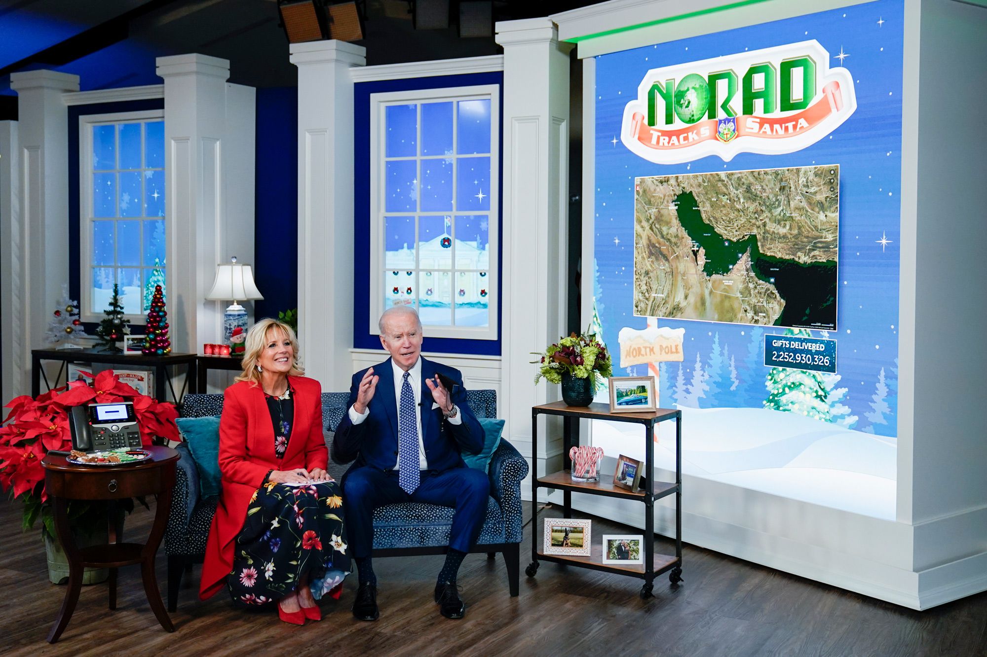Biden calls NORAD and updates children on Santa's progress across the globe