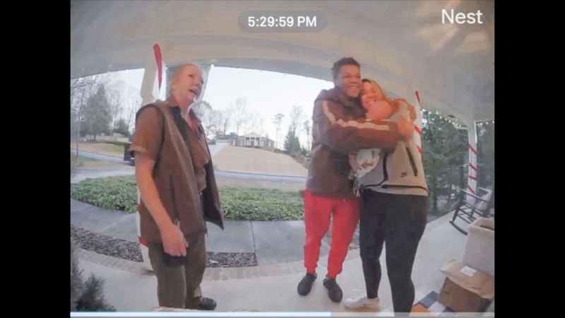 Doorbell Cam Of UPS Driver’s Heartwarming Message To A New Mom Goes ...