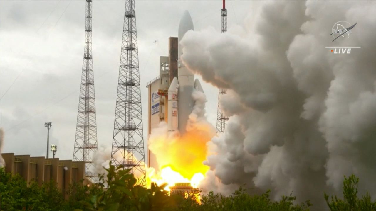 The Webb telescope launched from French Guiana Saturday morning.