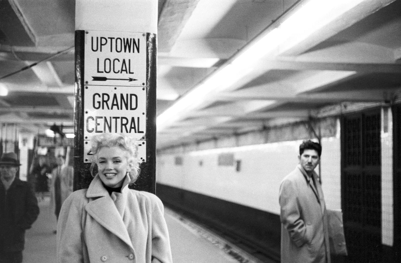 In a photoshoot with Redbook magazine, Monroe posed by the subway in Grand Central Station in New York. She positioned herself as an everyday kind of girl. "In fact, Marilyn never really did ride the subway, but the important thing is she saw herself as a woman who rode the subway," said biographer Elizabeth Winder.
