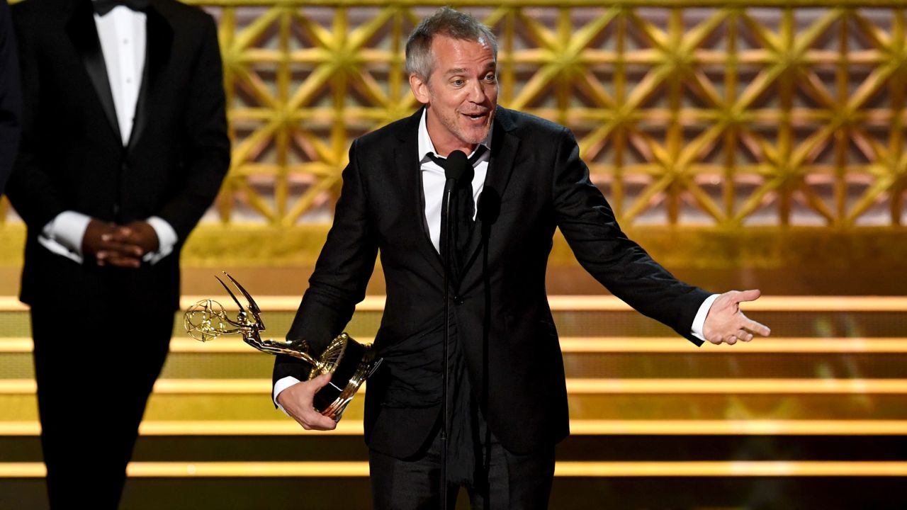 Director Jean-Marc Vallée accepts the Outstanding Directing for a Limited Series, Movie, or Dramatic Special award for "Big Little Lies" onstage during the 69th Annual Primetime Emmy Awards at Microsoft Theater on September 17, 2017 in Los Angeles, California.