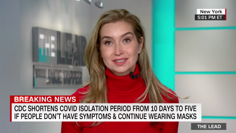 Breaking news: CDC shortens recommended Covid-19 isolation period from 10 days to 5