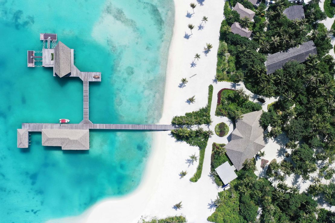 Luxurious and family-friendly, Le Méridien Maldives offers overwater bungalows and multi-bedroom beach villas.