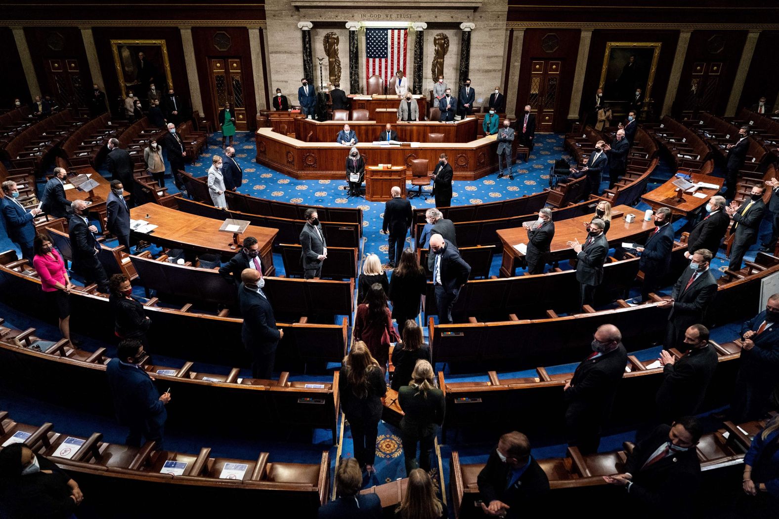 Electoral College votes are brought in before Pence and Pelosi.