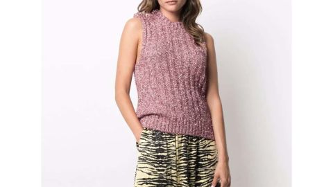 Ganni Knit Ribbed Top Vest