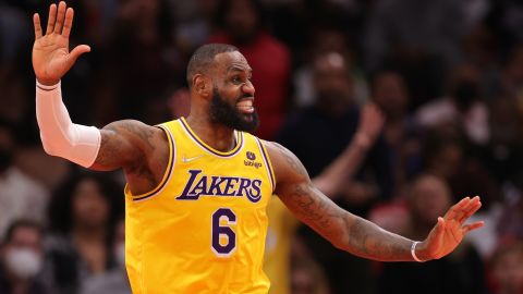 LeBron James reached 36,000 career points in the NBA as the LA Lakers beat the Houston Rockets.