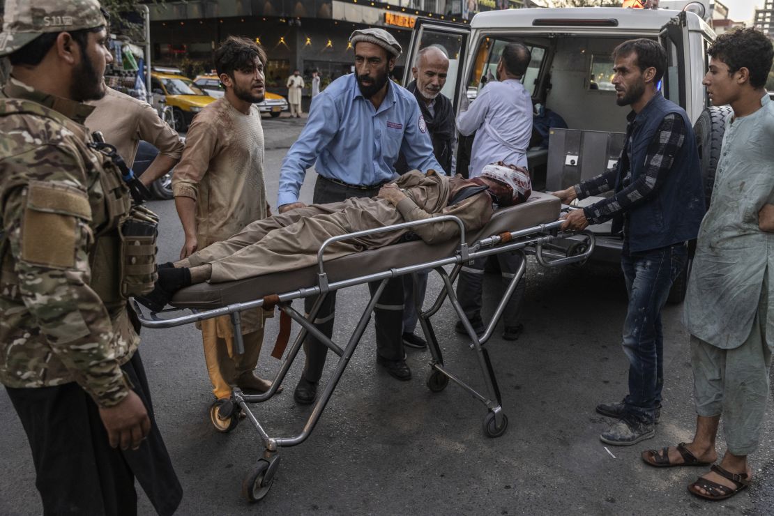 The airport attack in Afghanistan occurred as the US and its allies raced to evacuate Afghans amid the Taliban's resurgence.