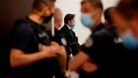 Rémy Daillet-Weidemann appears in court in June 2021, on charges he orchestrated the kidnapping of Mia. He has denied the allegations against him. 