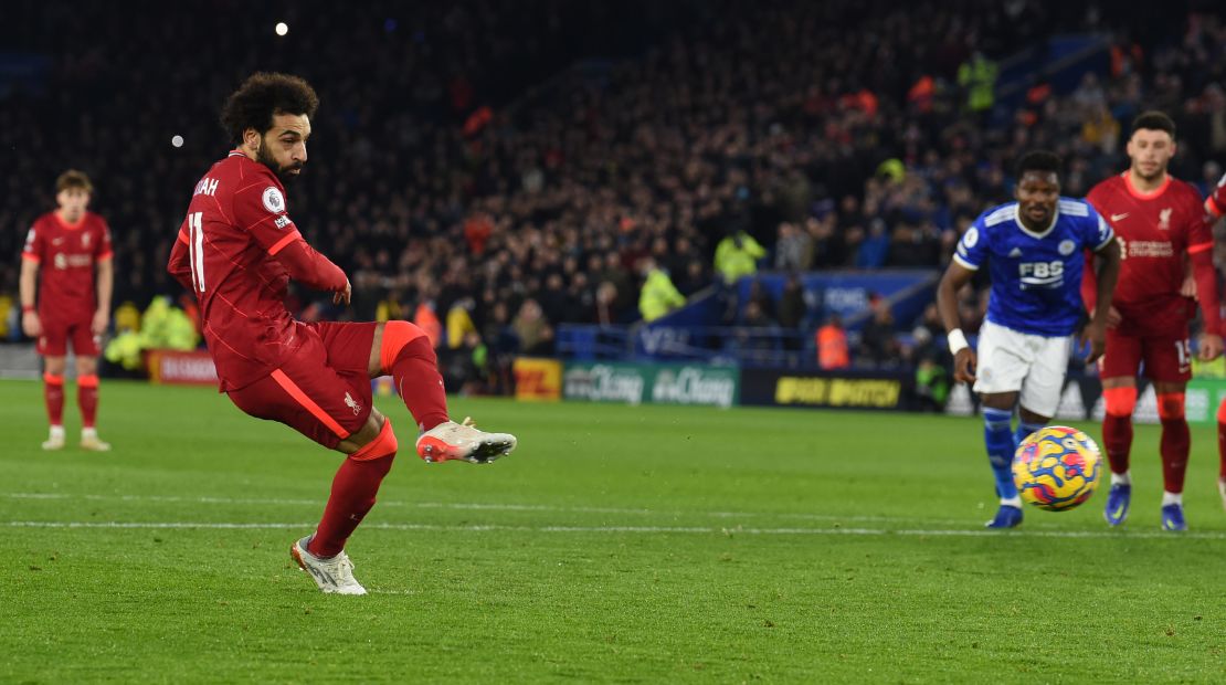 Salah missed just his second penalty for Liverpool in defeat at Leicester on Tuesday.