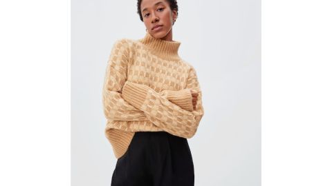 The Cloud Checkered Turtleneck