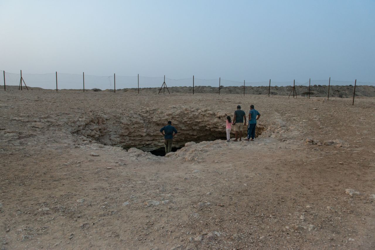 <strong>A hole in the ground:</strong> The Musfur sinkhole is said to be the deepest accessible sinkhole to have been discovered in Qatar. 