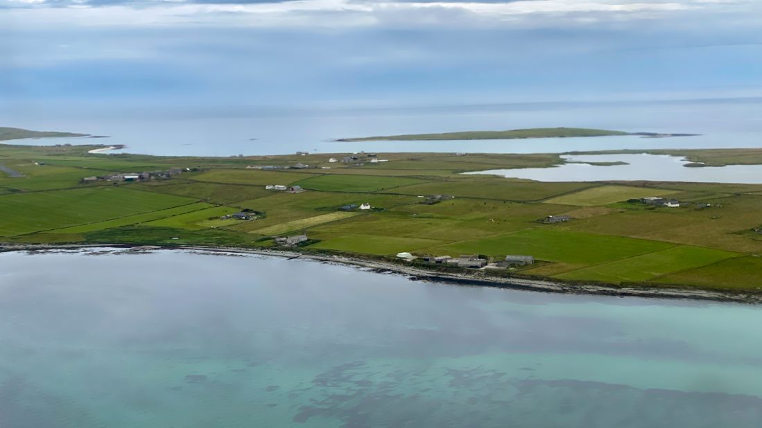 <strong>Papa Westray:</strong> After a brief stop en route, the plane makes its record-breaking hop to Papa Westray, a tiny island that's home to about 80 people. 