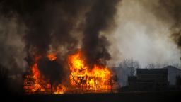 Two homes burn in Boulder County, Colorado.