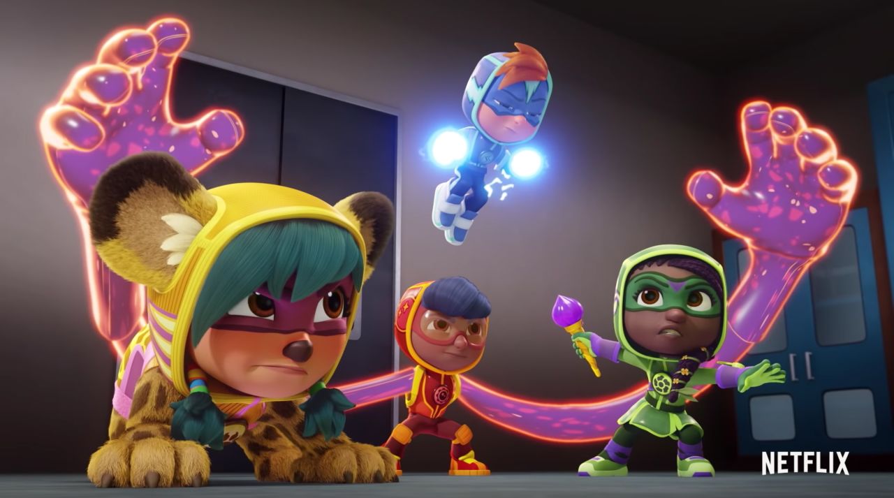 <strong>"Action Pack"</strong>: With heart, intelligence and superpowers, the kids of the Action Academy work together to battle the bad guys. <strong>(Netflix)</strong>