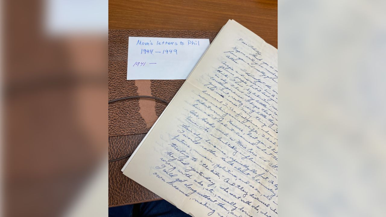<strong>Lost and found: </strong>The folder of letters left on the Southwest plane.