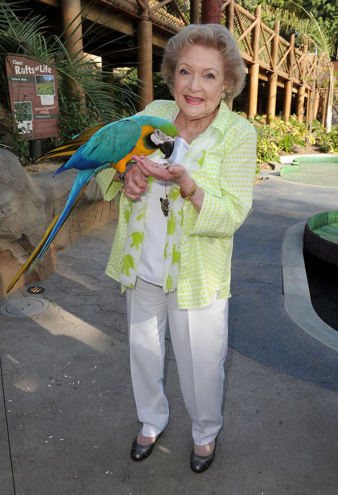 Betty White at the L.A. Zoon in 2014. 