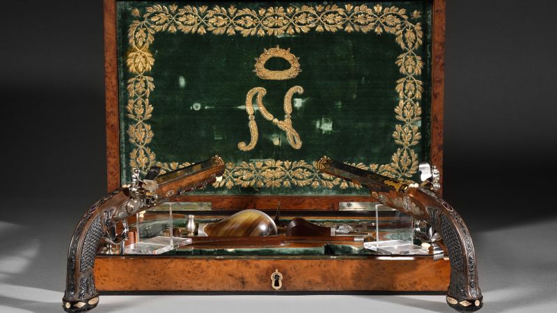 Napoleon’s ornate flintlock pistols sell for $1.83 million