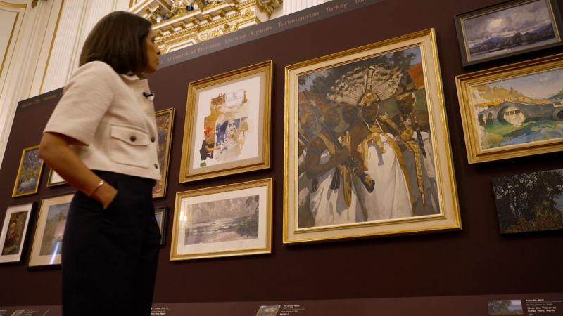 Video: See inside Buckingham Palace where art from the King's travels is now on display | CNN