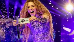 RIO DE JANEIRO, BRAZIL - FEBRUARY 11: Shakira performs onstage during Shakira: Las Mujeres Ya No Lloran World Tour Kick Off - Rio de Janeiro at Estadio Olímpico Nilton Santos on February 11, 2025 in Rio de Janeiro, Brazil. (Photo by Kevin Mazur/Kevin Mazur/Getty Images for Live Nation)