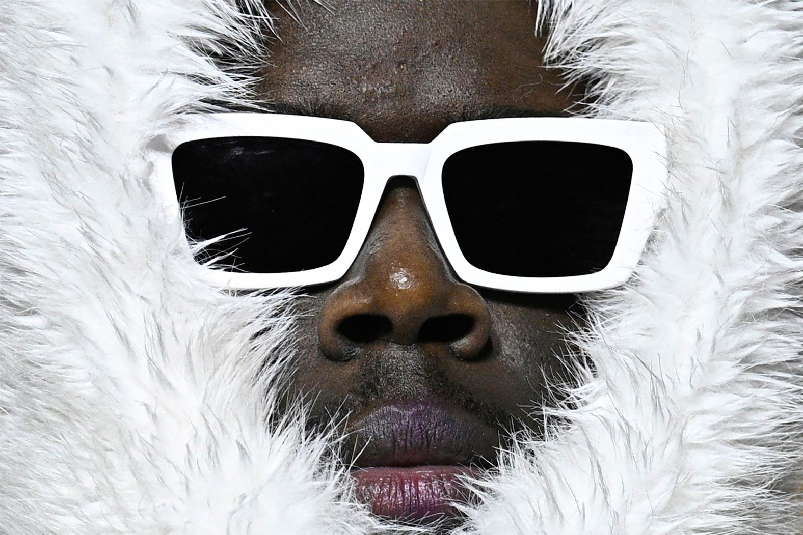 A model takes part in a 3.Paradis fashion show in Paris on Wednesday, January 22.