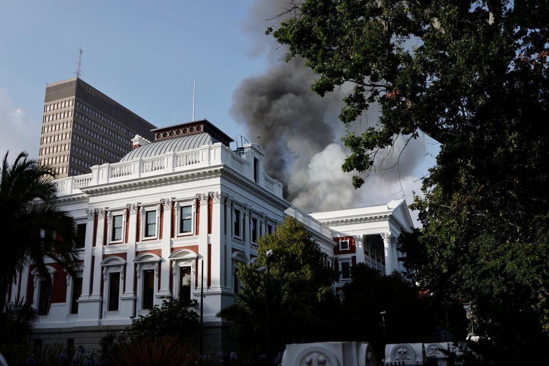 South Africa Parliament Fire 2