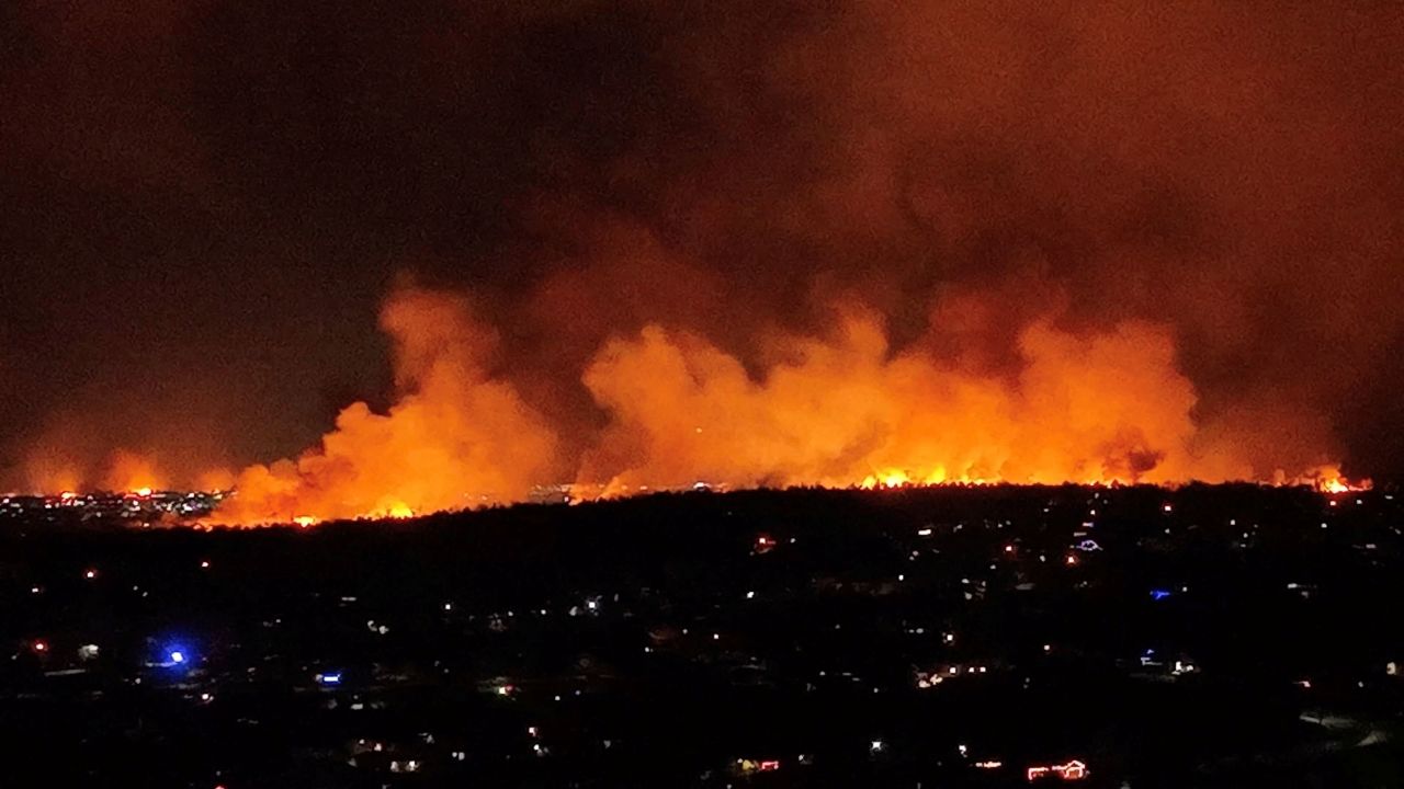Fires burn in Superior on Thursday, December 30.